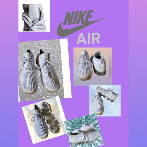 Shoes - NIKE AIR MOWABB VAPORMAX PLATINUM FLYKNIT 942842-203 SNEAKERS SIZE 8